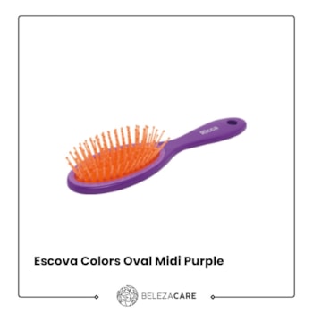 Segunda imagem do produto Ricca - Escova Colors Oval Midi Purple