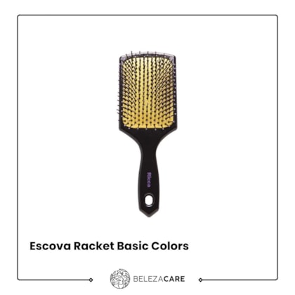 Segunda imagem do produto Ricca - Escova De Cabelo Racket Basic Colors 