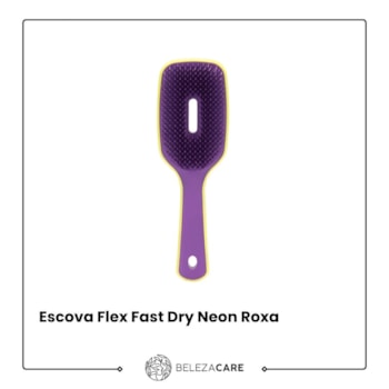 Segunda imagem do produto Ricca - Escova Flex Fast Dry Neon Roxa