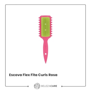 Segunda imagem do produto Ricca - Escova Flex Fita Curls Instachachos Rosa