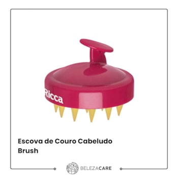 Segunda imagem do produto Ricca - Escova Massageadora de Couro Cabeludo Shampoo Brush