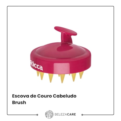Segunda imagem do produto Ricca - Escova Massageadora de Couro Cabeludo Shampoo Brush