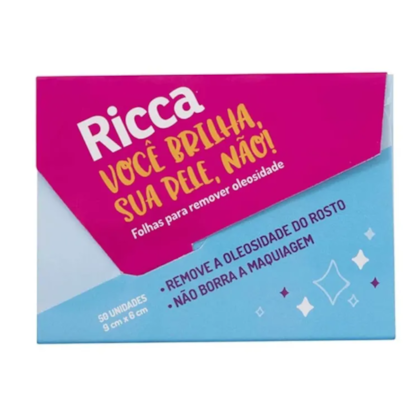 Ricca Lenço Removedor de Oleosidade (50 Unidades)
