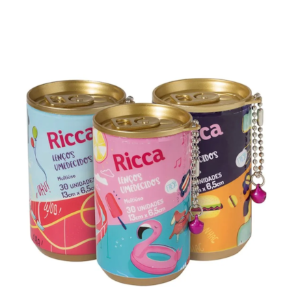 Segunda imagem do produto Ricca - Lenço Umidecido Antisséptico 30uni.
