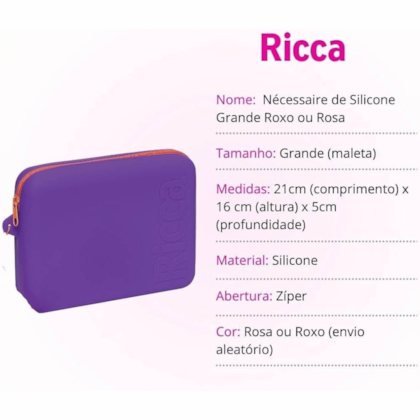 Segunda imagem do produto Ricca Necessaire Silicone