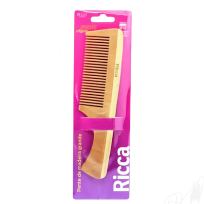 Segunda imagem do produto Ricca - Pente de Madeira Grande