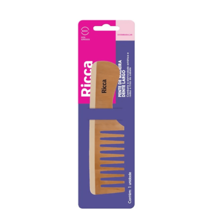 Segunda imagem do produto Ricca Pente de Madeira Largo