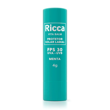 Ricca - Protetor Solar Labial Menta Fps30