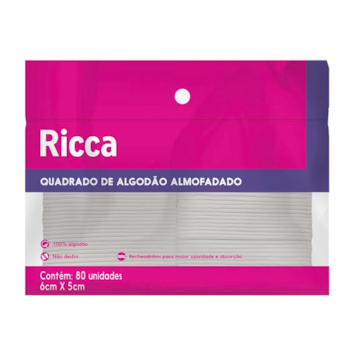 Ricca - Quadradinho De Algodao 80pcs