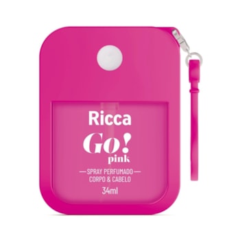 Ricca - Spray Perfumado Desodorante Colonia Go! Pink 34ml