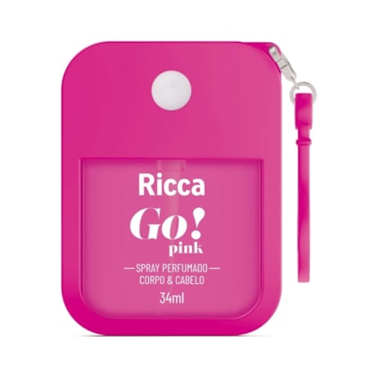 Ricca - Spray Perfumado Desodorante Colonia Go! Pink 34ml