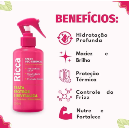 Segunda imagem do produto Ricca - Spray Uso Essencial 250ml