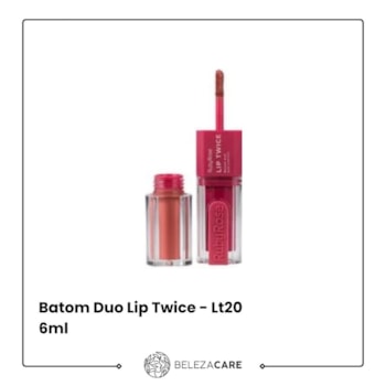 Segunda imagem do produto Ruby Rose - Batom Duo Lip Twice - Lt20 6ml