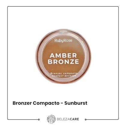 Segunda imagem do produto Ruby Rose - Bronzer Compacto - Amber Bronze Sunburst