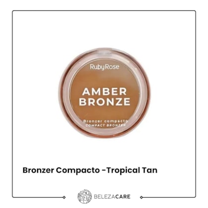Segunda imagem do produto Ruby Rose - Bronzer Compacto - Amber Bronze Tropical Tan