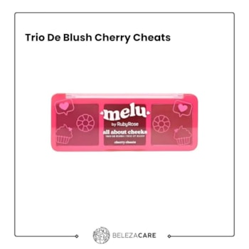 Segunda imagem do produto Ruby Rose Melu - Trio De Blush Cherry Cheats