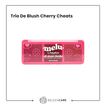 Segunda imagem do produto Ruby Rose Melu - Trio De Blush Cherry Cheats