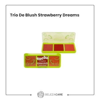 Segunda imagem do produto Ruby Rose Melu - Trio De Blush Strawberry Dreams
