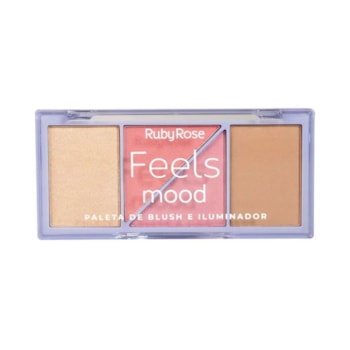 Ruby Rose - Paleta De Blush E Iluminador Feels Mood