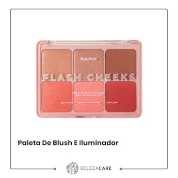 Segunda imagem do produto Ruby Rose - Paleta De Blush E Iluminador Flash Cheeks