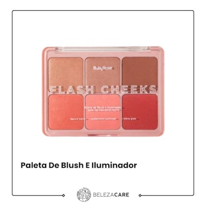 Segunda imagem do produto Ruby Rose - Paleta De Blush E Iluminador Flash Cheeks