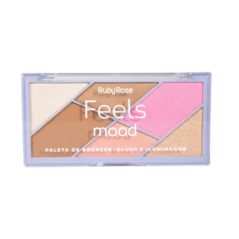 Ruby Rose - Paleta De Bronze Blush E Iluminador