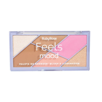 Ruby Rose - Paleta De Bronze Blush E Iluminador HB7528