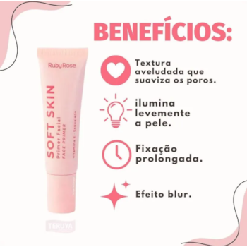 Segunda imagem do produto Ruby Rose Primer Facial Soft Skin HBM1700 