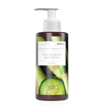 Segunda imagem do produto Sabonete Líquido Korres – Pepino e Bambu 250ml