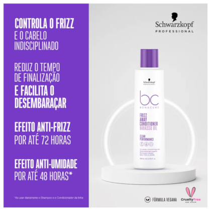 Segunda imagem do produto Schwarzkopf Bc Bonacure Frizz Away - Condicionador 200ml