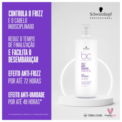 Segunda imagem do produto Schwarzkopf - BC Frizz Away - Shampoo 1L
