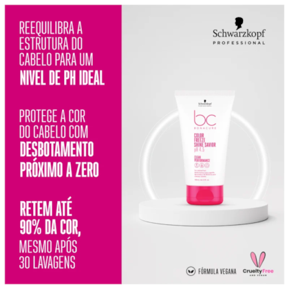 Segunda imagem do produto Schwarzkopf BC pH 4.5 Color Freeze Shine Savior 150ml