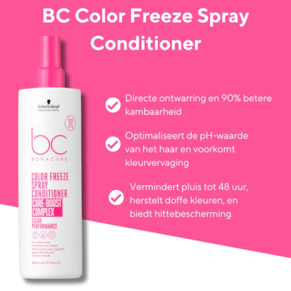Segunda imagem do produto Schwarzkopf - BC pH 4.5 Color Freeze Spray Conditioner 400ml