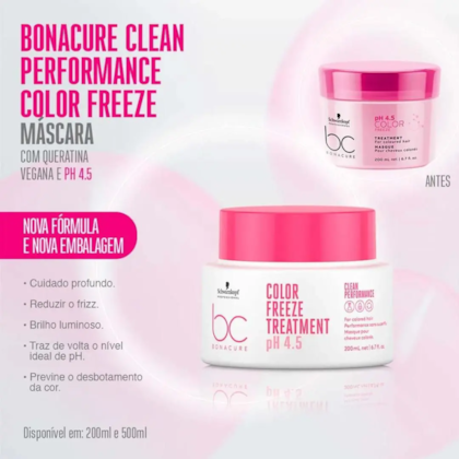 Segunda imagem do produto Schwarzkopf BC pH 4.5 Color Freeze Treatment Mask 200ml