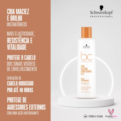 Segunda imagem do produto Schwarzkopf BC Q10+ Time Restore Conditioner 200ml