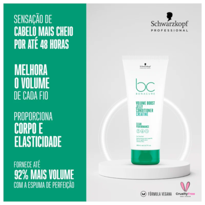 Segunda imagem do produto Schwarzkopf Bc Volume Boost Creatine Jelly Conditioner 200ml