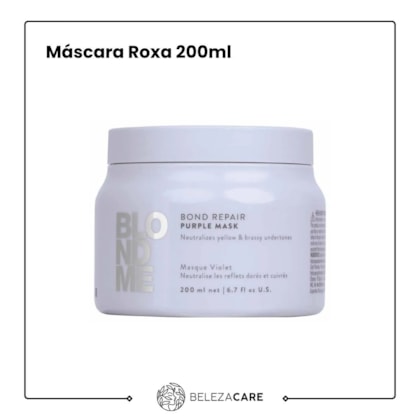 Segunda imagem do produto Schwarzkopf - BlondMe Bondr - Máscara Roxa 200ml