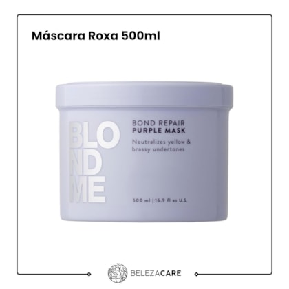 Segunda imagem do produto Schwarzkopf - BlondMe Bondr - Máscara Roxa 500ml