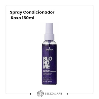 Segunda imagem do produto Schwarzkopf - BlondMe Bondr - Spray Condicionador Roxo 150ml