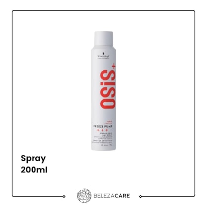 Segunda imagem do produto Schwarzkopf - OSIS+ Finish Freeze Pump - Spray Fixador 200ml