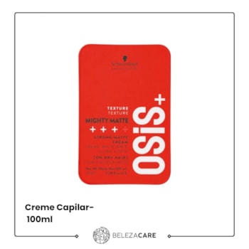 Segunda imagem do produto Schwarzkopf - OSIS+ Mighty Matte - Creme Capilar 100ml