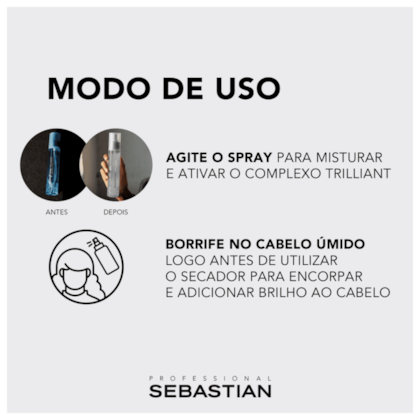 Segunda imagem do produto Sebastian - Trilliant - Protetor Térmico 150ml