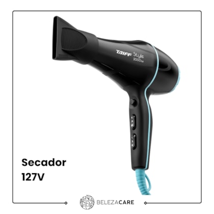 Segunda imagem do produto Taiff - Style 2000w Preto - Secador 127v