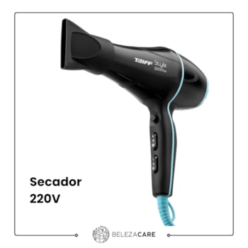 Segunda imagem do produto Taiff - Style 2000w Preto - Secador 220v