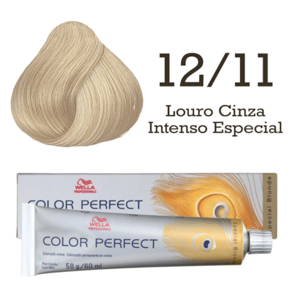 Segunda imagem do produto Wella Color Perfect Special Blonde 12/11 Louro Cinza Intenso Especial 60ml