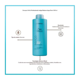 Segunda imagem do produto Wella - Invigo Balance Aqua Pure - Shampoo Antirresíduos 1000ml