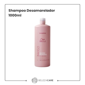 Segunda imagem do produto Wella - Invigo Blonde Recharge - Shampoo Desamarelador 1000ml