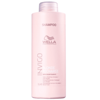 Wella Invigo Blonde Recharge - Shampoo Desamarelador 1000ml