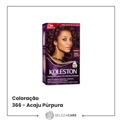 Segunda imagem do produto Wella Koleston Coloração Permanente - 366 - Acaju Púrpura