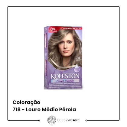 Segunda imagem do produto Wella Koleston Coloração Permanente - 718 - Louro Médio Pérola
